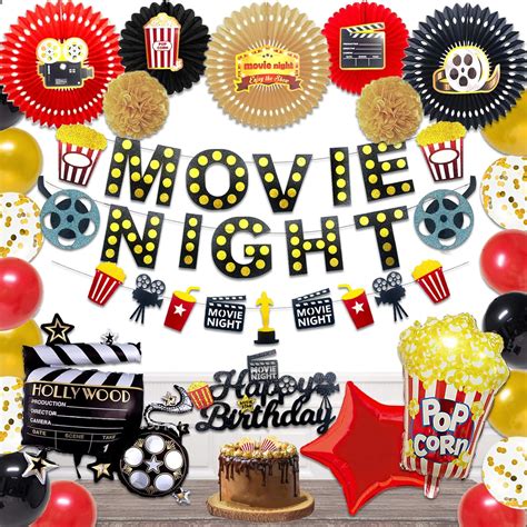 Movie Night Decorations Hombae Hollywood Party Decorations