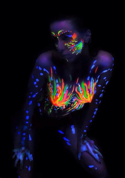 Glow in the dark or actinic lighting. Glow in the Dark Body Paint ...XoXo | 26th Birthday ...
