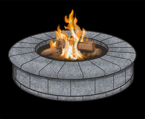 Stone Fire Pit Camping Clip Art Png Etsy Sweden