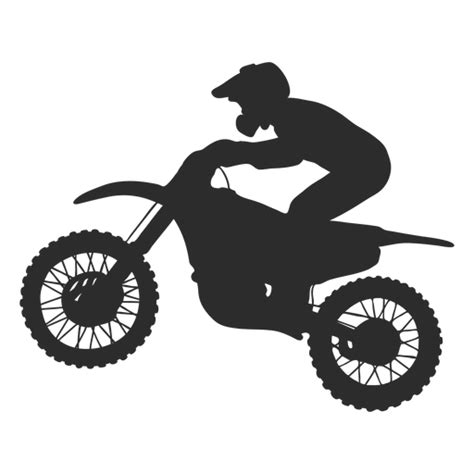 Motocross Speed Rider Silhouette Transparent Png And Svg Vector File