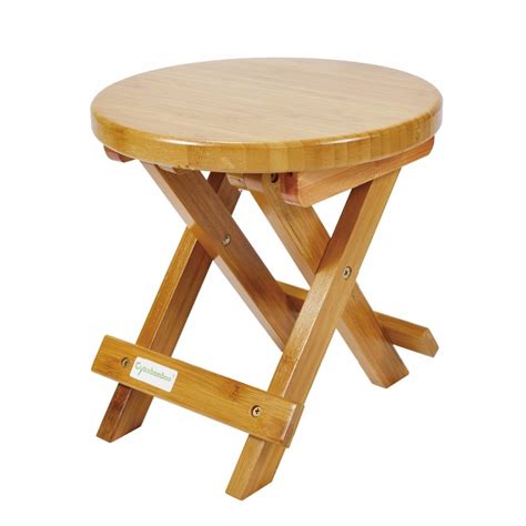 Hand painted wooden ladybug stool. Cyanbamboo Ottoman Stool Portable Wood Stools Home ...