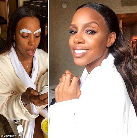 Kelly Rowland Shows Off Before And After Backstage Beauty Pics Daily Mail Online