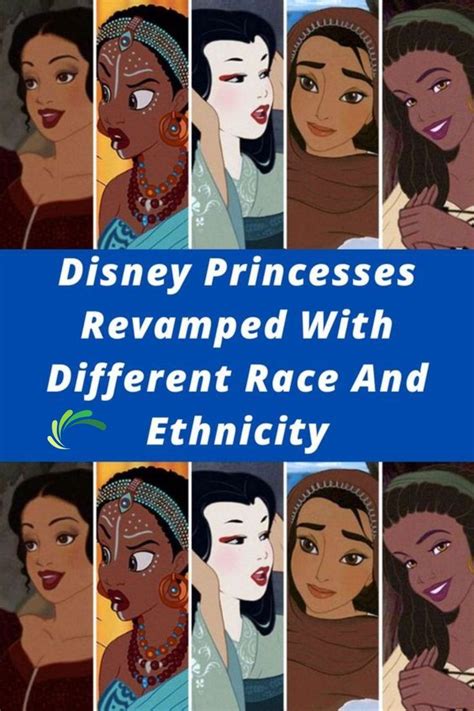 Disney Princesses Revamped With Different Race And Ethnicity