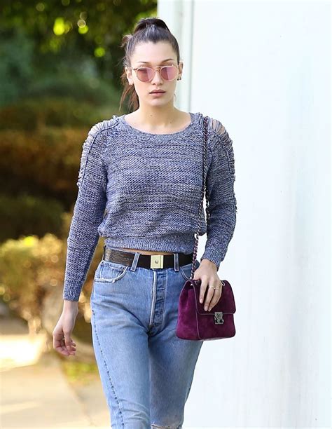 Bella Hadid In Ripped Jeans Out Shopping In Los Angeles 12232015