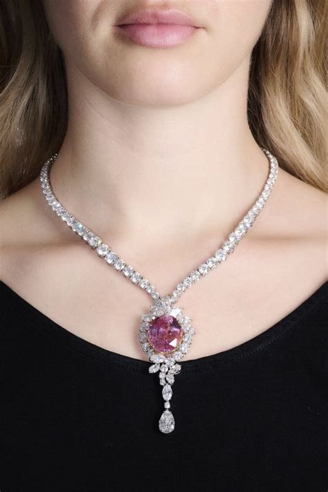 Diamond Jewerly Pink Diamond Necklaces Sapphire Diamond Necklace