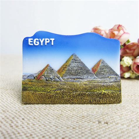 Ancient Egyptian Queen Pharaoh Pyramid Tourist Fridge Magnet Souvenirs