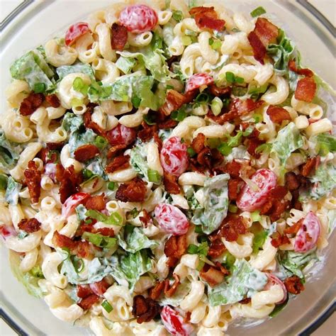 BLT Macaroni Salad Cooking Mamas