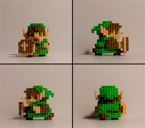 There are 605 link pixel for sale on etsy, and they cost $12.31 on average. The Legend Of ZELDA 3D Link Pixel Bead Figure | Etsy