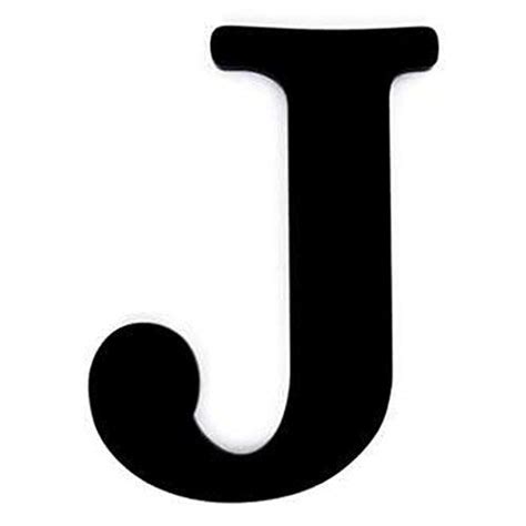 Weddecor Black Large Wooden Capital Alphabet J Letter For