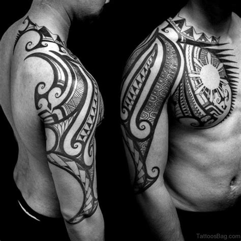 55 Elegant Tribal Tattoos For Chest Tattoo Designs
