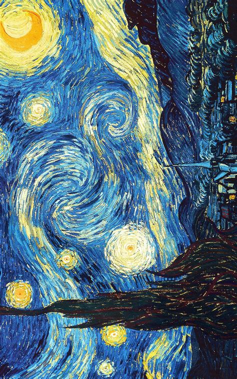 Starry Night By Vincent Van Gogh Van Gogh Art Van Gogh Wallpaper