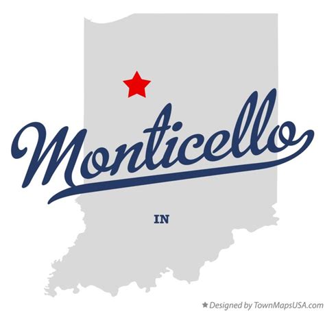 Map Of Monticello In Indiana