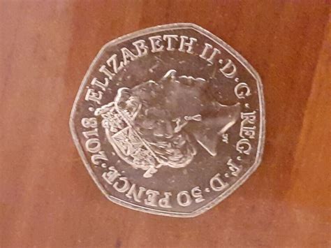 2018 50p Coin Of Paddington Bear Outside Buckingham Palace In