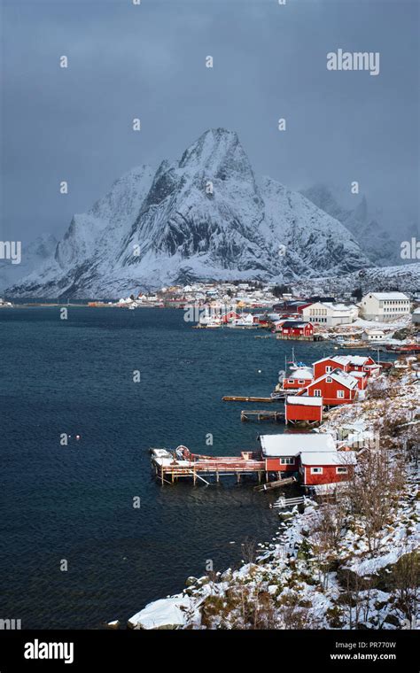 Reine Fishing Village Norway Stock Photo Alamy