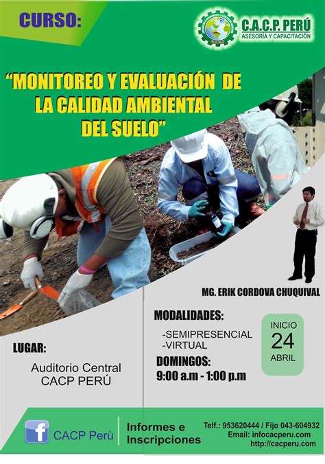 CACP Perú Curso Monitoreo Y Evaluación De La Calidad Ambiental Del Suelo
