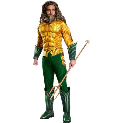 Dc Comics Adult Aquaman Deluxe Costume Xl Big W