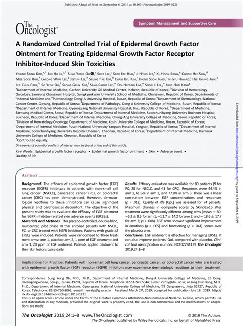 Pdf A Randomized Controlled Trial Of Epidermal Growth Factor Ointment