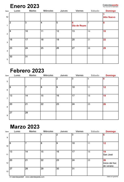 Calendario Trimestral 2023 En Word Excel Y Pdf Calendarpedia 0351 Hot