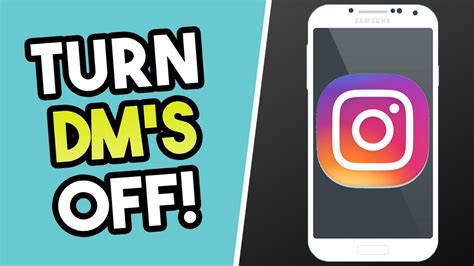 How to dm on instagram on computer/pc 2018 method. How To Turn Off DMs On Instagram | Disable Direct Messages (EASY) - YouTube