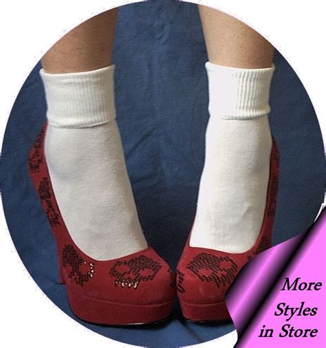 Cute White Vintage Style Bobby Socks 4 6 Plain Roll Top Ankle Socks Ebay