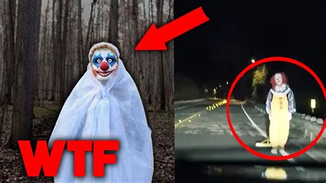 5 Scariest Clown Sightings Caught On Camera Creepy Clowns In Usa Youtube
