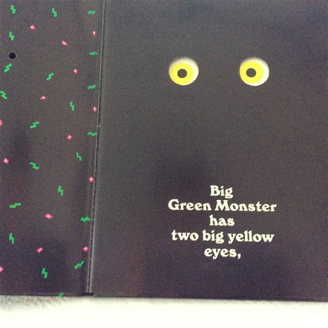 Go Away Big Green Monster Ed Emberley Die Cut Scholastic Etsy