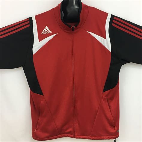 Adidas colorblock red black striped track jacket adidas colorblock red black striped track jacket adidas red and black color block track jacket. Adidas Clima365 Track Jacket Men's Size Large Red Black w ...