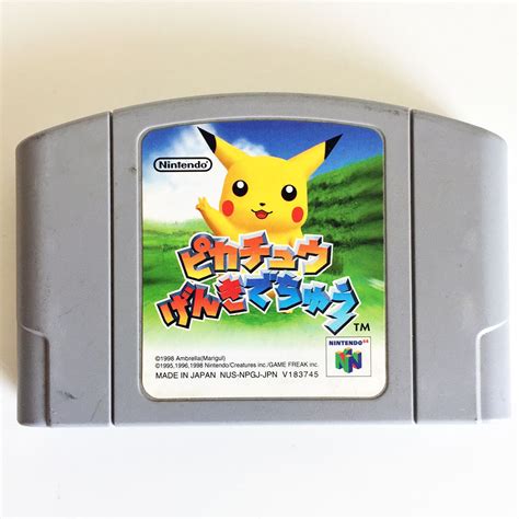 Hey You Pikachu Genki De Chu N64 Japan Import Retrobit Game