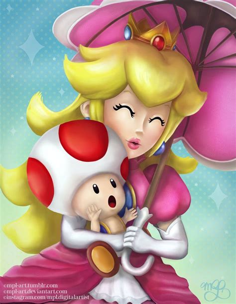 Super Mario Series Princess Peach And Toad By Mpl Art On Deviantart Super Mario Bros Mundo