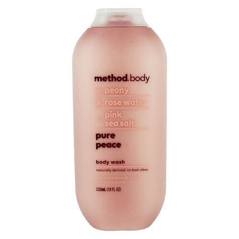 Method Pure Peace Body Wash Peony Rose Water And Pink Sea Salt 18 Fl