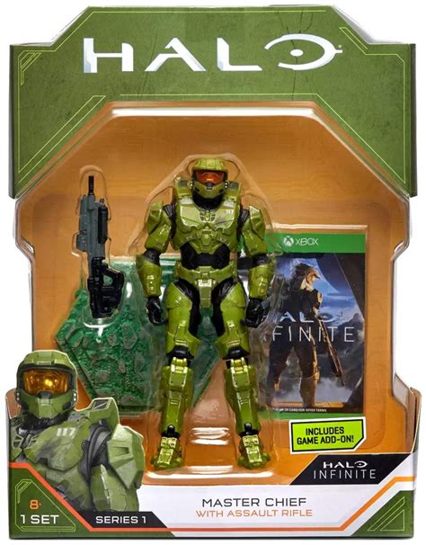 Halo Master Chief 6 Action Figure With Assault Rifle 6 Wicked Cool