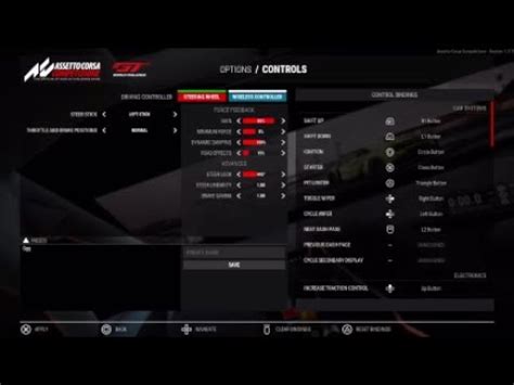 Assetto Corsa Competizione Thrustmaster T300rs T3PA Pedals Settings
