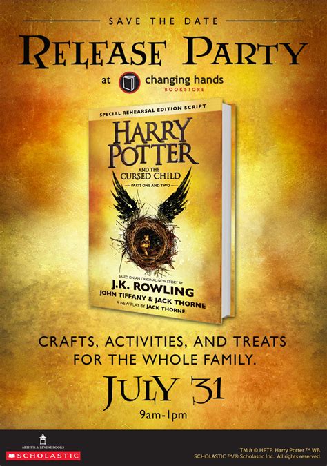 They claim that the release date for the harry potter and the cursed child film is confirmed for a premiere of november 15, 2020. Harry Potter and the Cursed Child Release Party | Changing ...