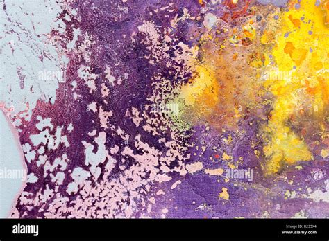 Abstract Painting Color Texture Bright Artistic Background In Purple
