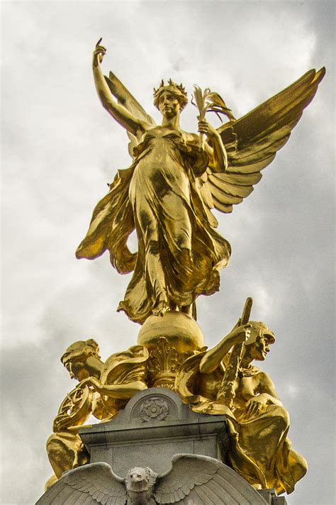 Gold Queen Victoria Memorial Statue Photograph By Suanne Forster
