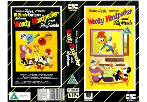 Woody Woodpecker And His Friends On Cic Video United Kingdom Vhs Videotape