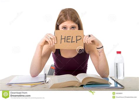 Student Studying Memorizing Notes In A Campus Stock Photography