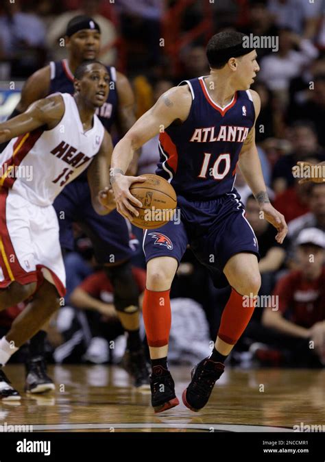 Atlanta Hawks Mike Bibby 10 Is Shown In Action During An Nba