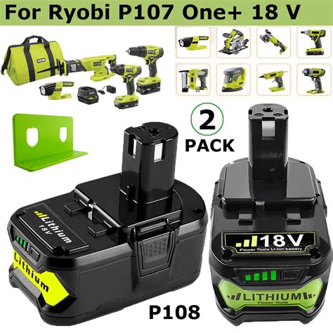 pack 18 volt lithium ion battery replace for ryobi 18v plus 49 off