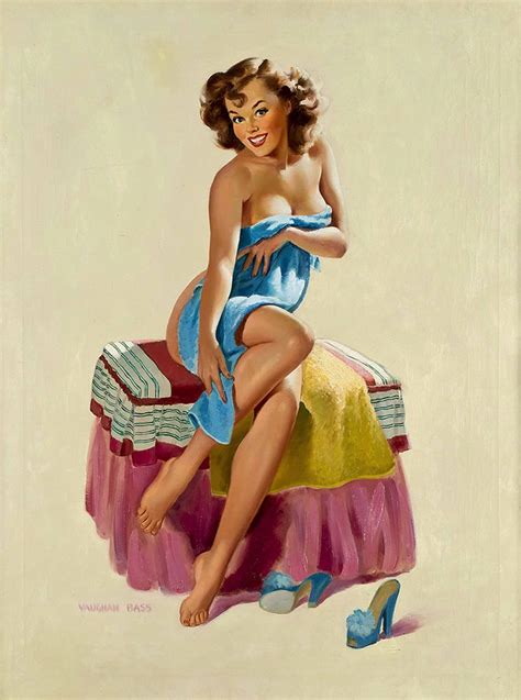 Collectibles Vintage Pre 1970 1940s Pin Up Girl Fixing My Hair Picture Poster Print Vintage