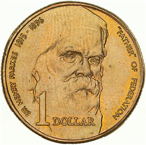 One Dollar 1996 Sir Henry Parkes Coin From Australia Online Coin Club
