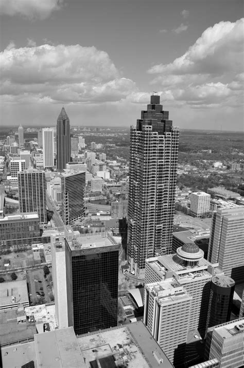 Aerial View Of Atlanta Georgia Free Stock Photo Public Domain Pictures