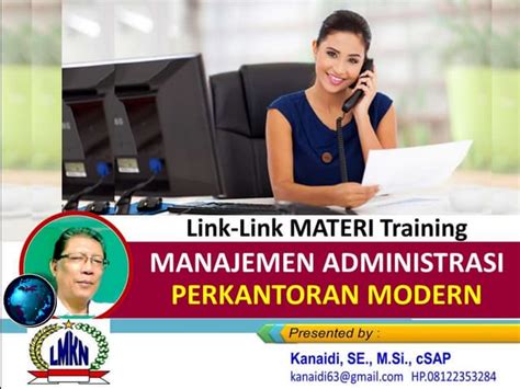 Link Link Materi Training Manajemen Administrasi Perkantoran Modern Ppt