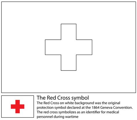Red Cross Symbol Boyama Sayfası Boyama Online