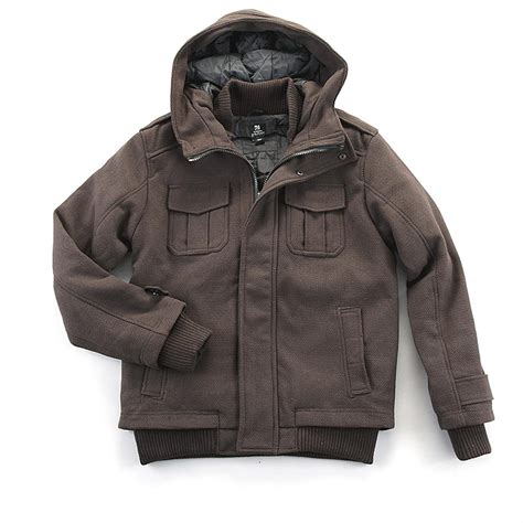 Military Style Hooded Jacket 582896 Insulated Jackets And Coats At