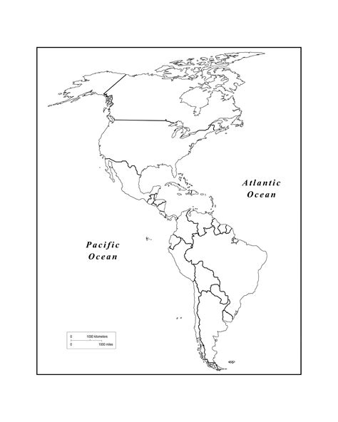 Outline Map Of Western Hemisphere With Maps The Americas Page 2 Blank