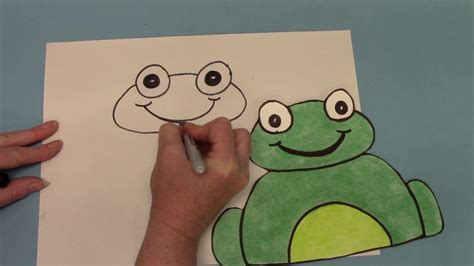 Directed Drawing Frog Art Project For Kids Youtube