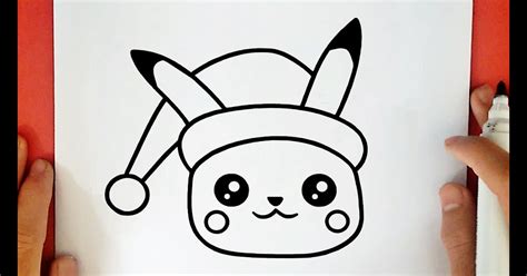 How To Draw Pokemon Pikachu Christmas This Kawaii Pokemon Pikachu Is