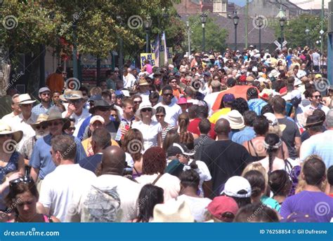 People Crowds Of People In New Orleans Editorial Stock Image Image Of