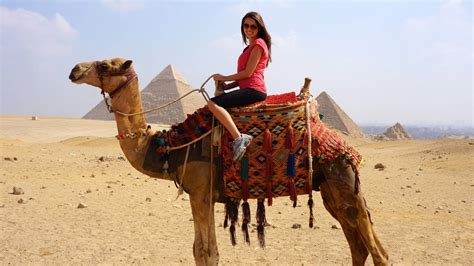 A Camel Ride At Giza Pyramids